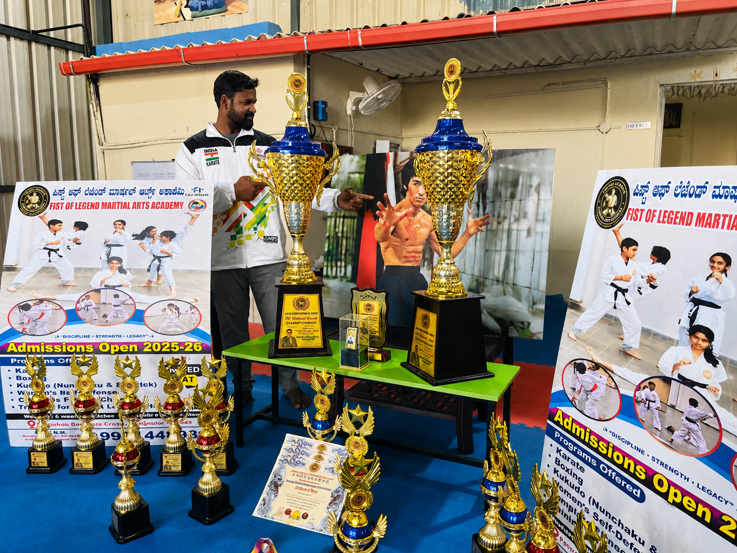 National open championship trophy display