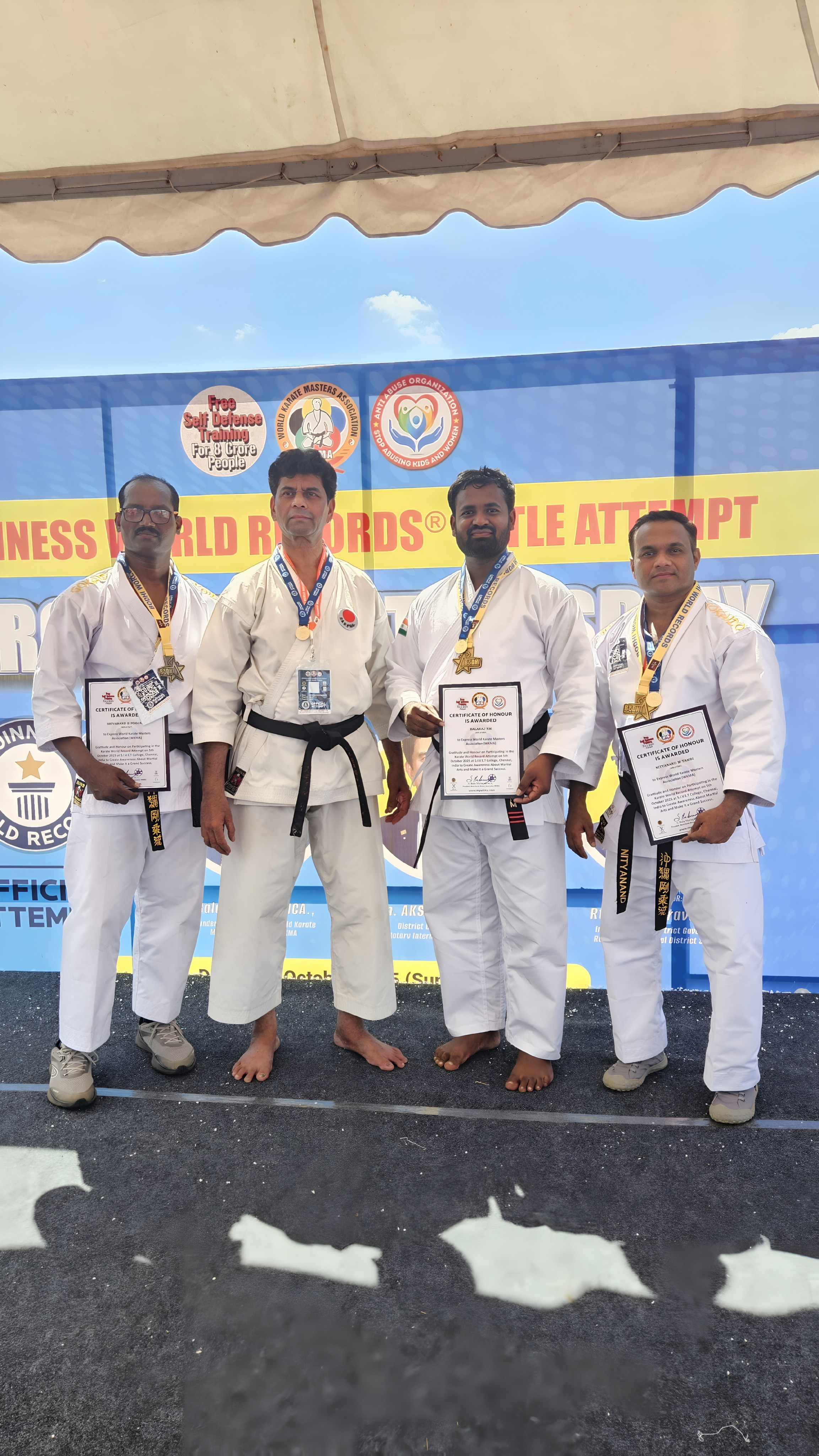 Guinness World Records certificate honour
