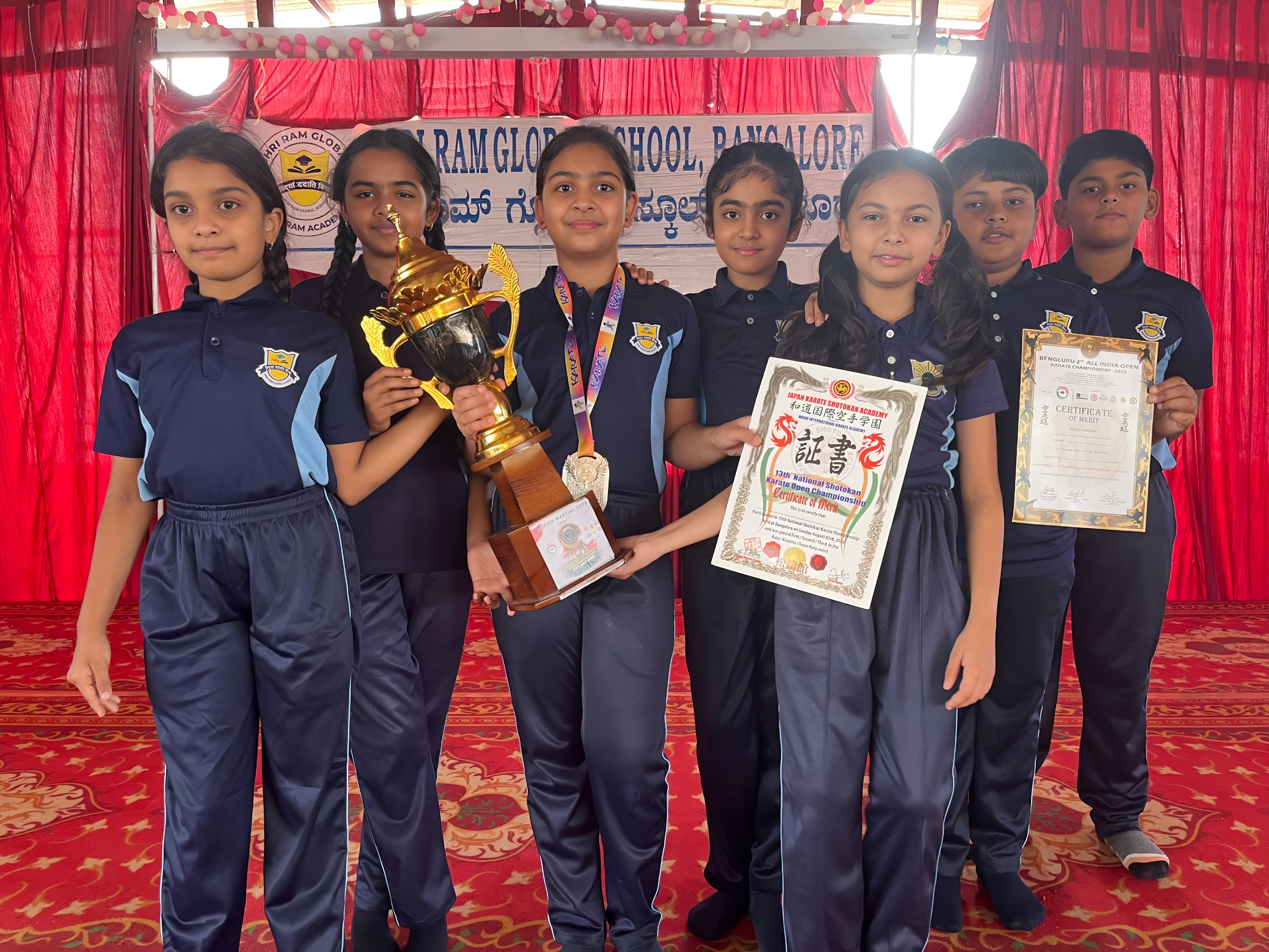 Bengaluru 2nd All India Open Karate Championship team winners